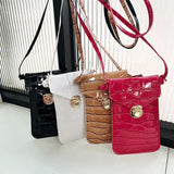 Buylor Small Crossbody Cellphone Purse Stone Pattern Shoulder Phone Bags Women