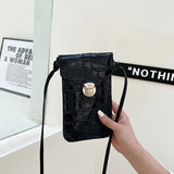 Buylor Small Crossbody Cellphone Purse Stone Pattern Shoulder Phone Bags Women