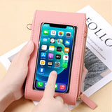 Buylor Soft Leather Wallets Women's Bag Touch Screen Cell Phone Purse