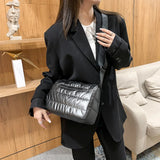 Warm Women Shoulder Bag Flap Nylon Cotton Crossbody Handbag
