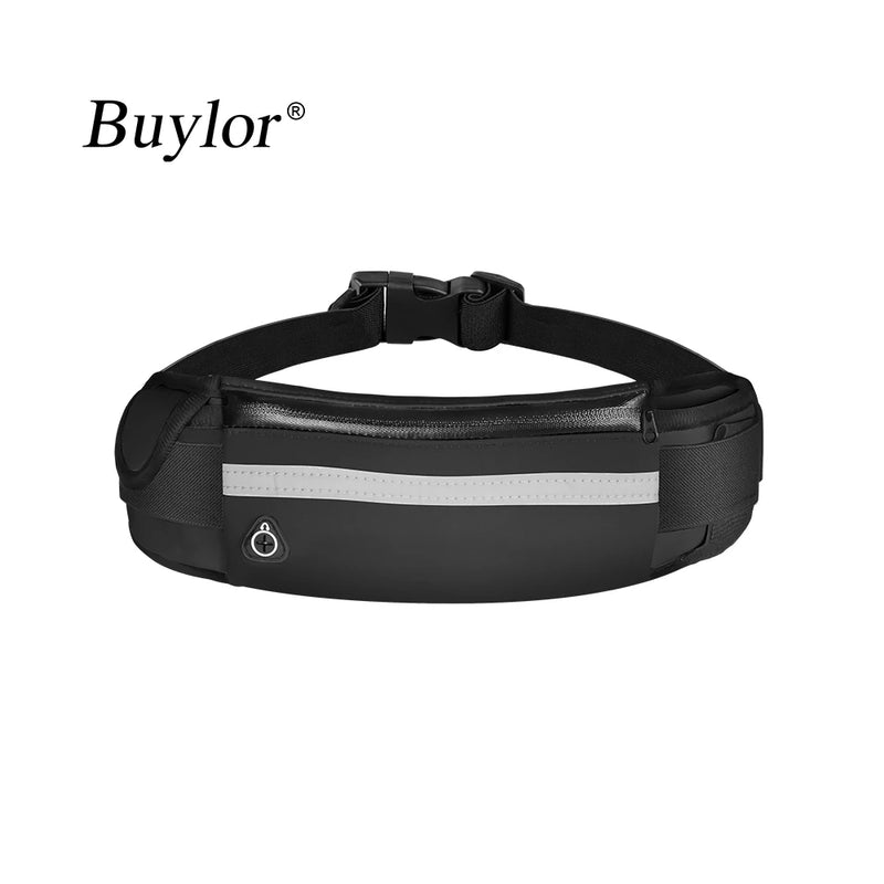 Buylor Sports Waist Pack Running Bum Bag Men Waterproof Fanny Pack Belt Bag