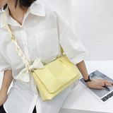 Buylor Summer Folds Square Bags Soft PU Leather Women's Handbag Shoulder Bag
