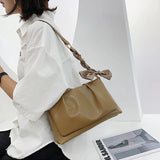 Buylor Summer Folds Square Bags Soft PU Leather Women's Handbag Shoulder Bag