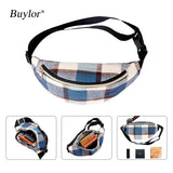 Buylor Waist Bag For Women Belt Bag Canvas Fanny Pack Girl Hip Bum Bag