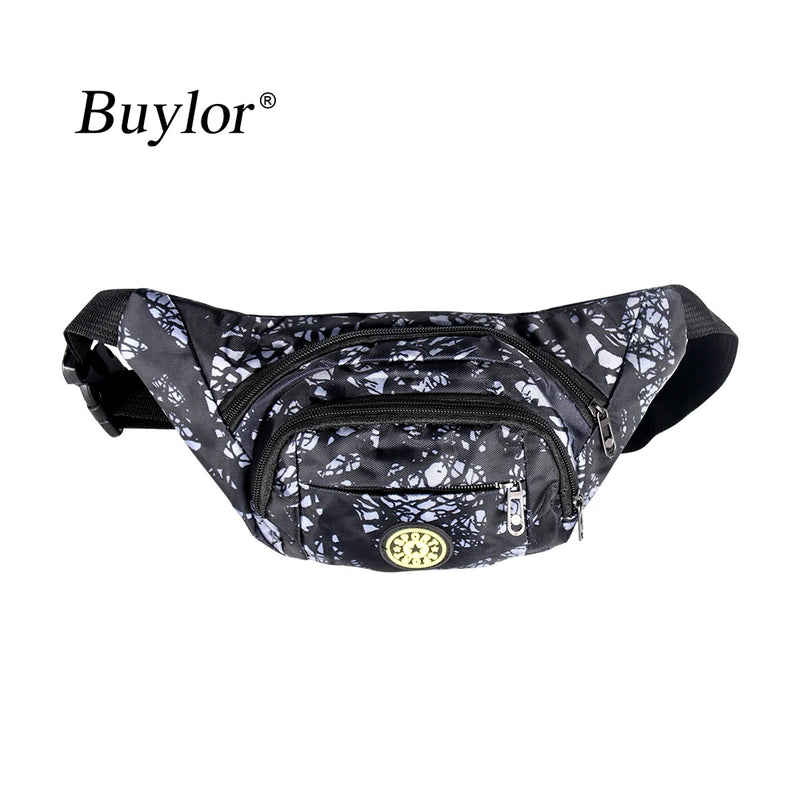 Buylor Waist Pack Casual Belt Bag Functional Polyester Fanny Pack
