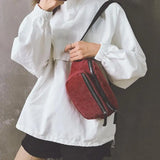 Corduroy Waist Pack Fanny Pack For Women Phone Pouch Travel Bag