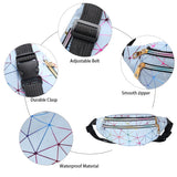 Holographic Waist Pack for Women Fanny Pack Crossbody Bag Girls Chest Bag Travel