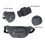 Buylor Waist Pack Sports Men Bag Canvas Belt Bag Travel Hip Bag Fanny Pack