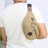 Buylor Waist Pack Sports Men Bag Canvas Belt Bag Travel Hip Bag Fanny Pack
