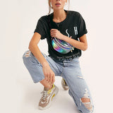 Buylor Waist Pack Women Belt Bags Holographic Bag Fanny Pack Laser