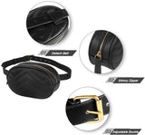 Buylor Women Waist Pack Fanny Bag Chest Bag Girls Bum Bag PU Leather