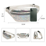 Buylor Holographic Waist Pack for Women Girls