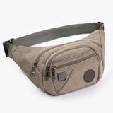 Buylor Canvas Waist Pack Fanny Pack Sports Hip Bag Phone Pounch