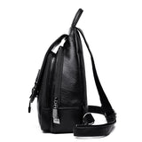Buylor Women Backpack Leather Shoulder Bag Casual Large Capacity Female Backpack