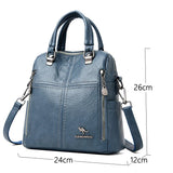 Buylor Women Backpack High PU Leather Multifunction Travel Backpack