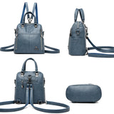 Buylor Women Backpack High PU Leather Multifunction Travel Backpack