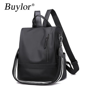 Buylor Women Backpack Waterproof Anti-Theft Oxford Backpack