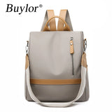 Buylor Women Backpack Waterproof Anti-Theft Oxford Backpack