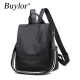 Buylor Women Backpack Waterproof Anti-Theft Oxford Backpack