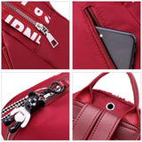 Buylor Women Backpack Waterproof Nylon Zipper School Bag