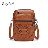 Buylor Women Crossbody Bag PU Leather Mini Shoulder Bags