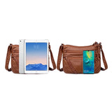 Buylor Women Shoulder Bag PU Leather Messenger Bag Large Capacity
