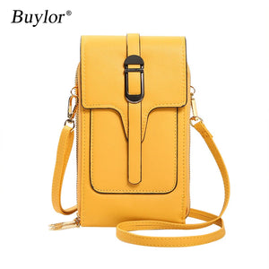 Buylor Women Touch Screen Shoulder Phone Bags RFID Anti Theft Crossbody Bag