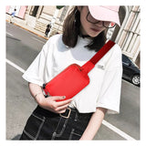 Buylor Women Waist Packs Belt Bags Double Pouch Bum Hip Bag Shoulder Chest Pack