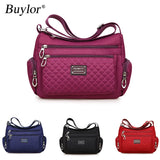 Buylor Women's Crossbody Bag Waterproof Nylon Shoulder Messenger Bags