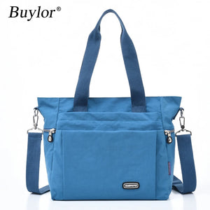 Buylor Women's Leisure Shoulder Bag Large Capacity Canvas Handbag