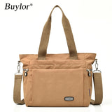 Buylor Women's Shoulder Bag Nylon Oxford Canvas Large Capacity Messenger Bag
