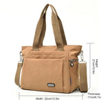 Buylor Women's Shoulder Bag Nylon Oxford Canvas Large Capacity Messenger Bag