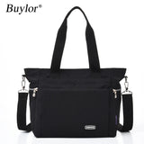 Buylor Women's Shoulder Bag Nylon Oxford Canvas Large Capacity Messenger Bag