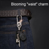 Metal Key Case Men's Car LED Light Pendant Keys holder Gift Keycase