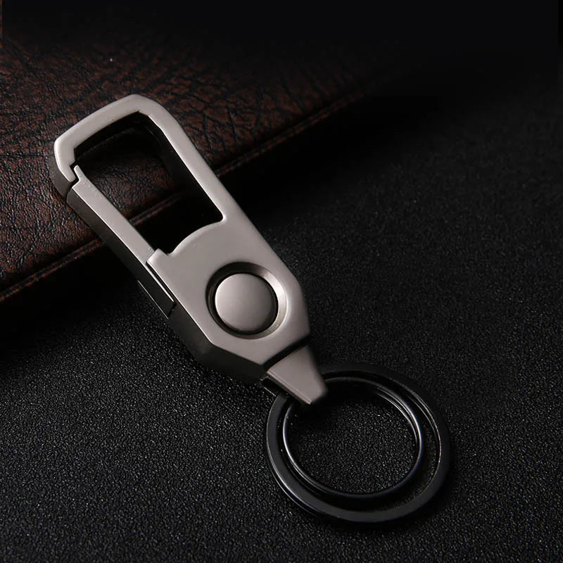 Metal Key Case Men's Car LED Light Pendant Keys holder Gift Keycase