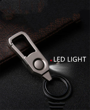 Universal Key Holder LED With Light Metal Key Case Men's Car Pendant Organizer