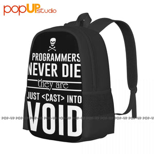 C Programmers Never Die Computer Internet Code Backpack
