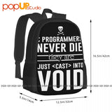 C Programmers Never Die Computer Internet Code Backpack