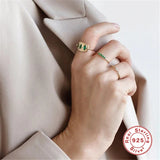 925 Silver Zircon Wedding Ring for Couple Promise Rings Engagement