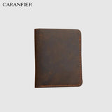 Men's Crazy Horse Leather Wallet Cross Style