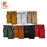 Leather Waist Belt Bag Crossbody Chest Bags Fanny Pack Small Phone Pack