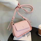 Weave Shoulder Bags Women's Crossbody Bag High PU Leather Handbags