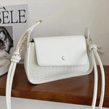 Weave Shoulder Bags Women's Crossbody Bag High PU Leather Handbags