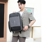 15.6'' Waterproof Backpack USB Charging School Bag Anti-theft Women Men Bags Lap