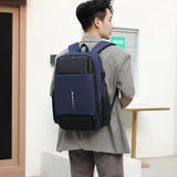 15.6'' Waterproof Backpack USB Charging School Bag Anti-theft Women Men Bags Lap