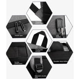 15.6'' Waterproof Backpack USB Charging School Bag Anti-theft Women Men Bags Lap