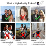 Custom Photo Engraved Short Wallet for Him - Personalized Men's Gift