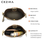 PU Leather Bucket Crossbody Bag Set with Shoulder Handbag for Women