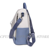 Casual PU Leather Backpack Women Waterproof School Bags Teenage Girls