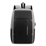 Men's Waterproof Business Laptop Backpack USB Charge Bagpack